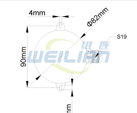 T22鉑電阻溫度傳感器尺寸圖 上海維連電子