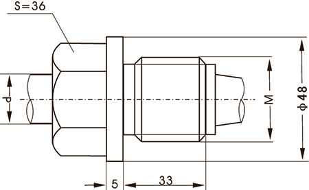 T10系列防爆型鉑電阻溫度傳感器 固定螺母 上海維連