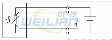 Pt100溫度傳感器采用2線3線或4線接線圖 上海維連電子