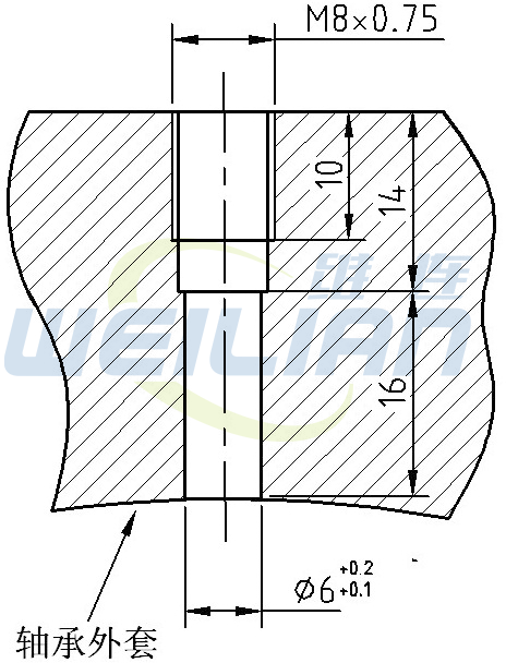 T05系列端面熱電阻溫度傳感器外形尺寸 上海維連電子