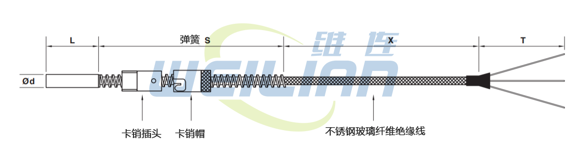 溫度傳感器定制 卡口溫度傳感器 維連電子