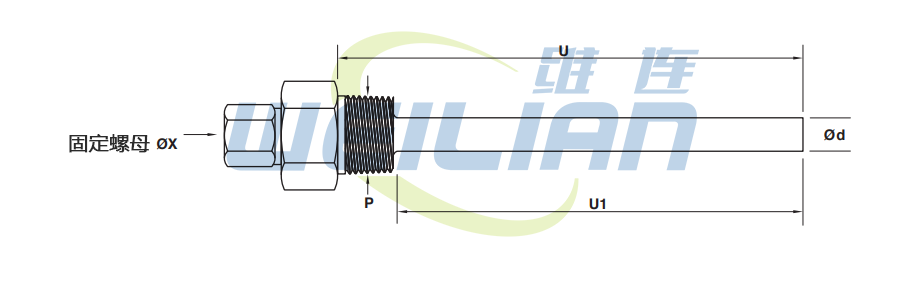 溫度傳感器定制 螺紋熱套管 維連電子