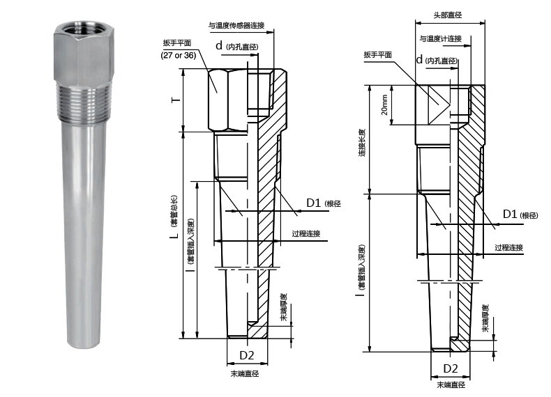 溫度傳感器套管 維連溫度傳感器