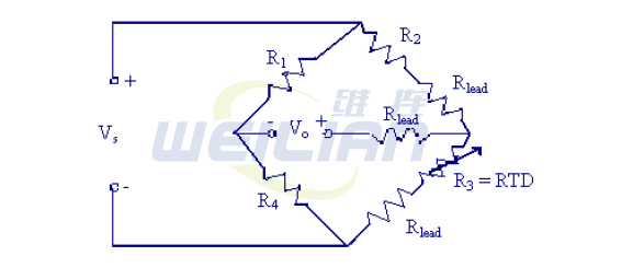 RTD 電橋電路操作 維連鉑電阻