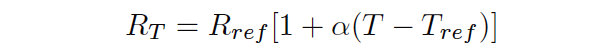 電阻溫度系數(shù) (α) 維連溫度傳感器