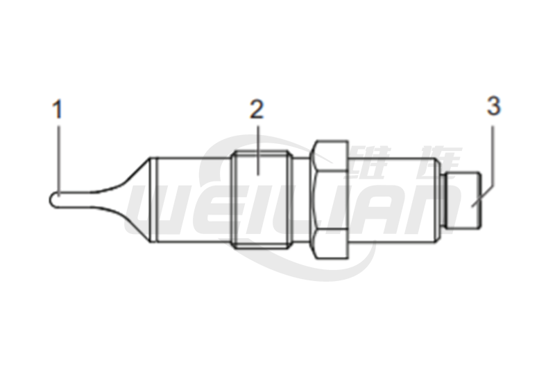工業(yè)前置式低浸入電阻溫度計 維連溫度傳感器