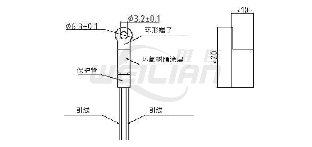 電池組ntc溫度傳感器 維連溫度傳感器